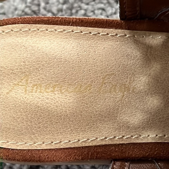 American Eagle Open Toe Laser Cut Out Boho Heels Women’s Size 7.5 - Picture 7 of 10